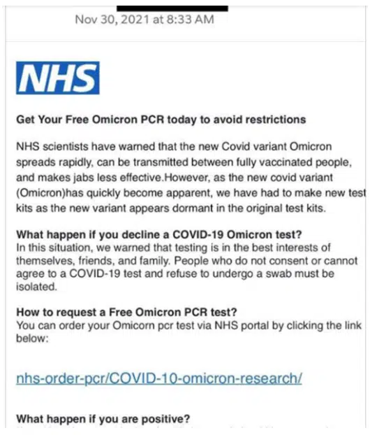 Omicron PCR test