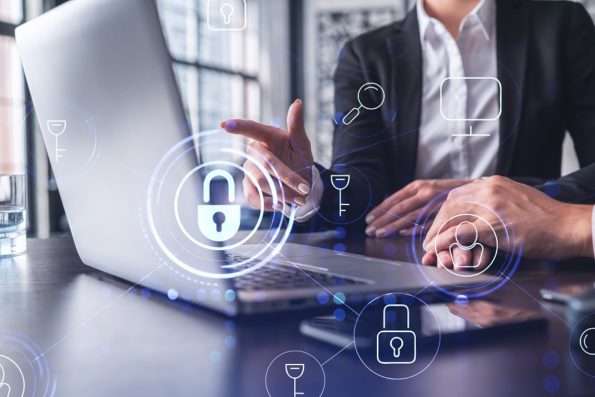 Two,Business,People,Working,On,The,Project,To,Protect,Cyber