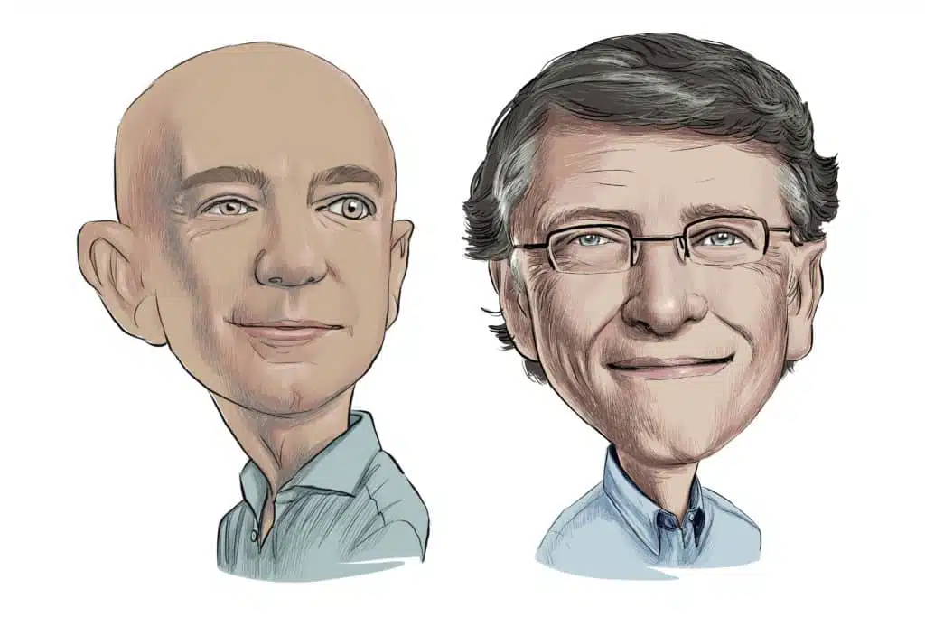 Bill Gates and Jeff Bezos