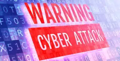 Digital,Security,Concept.,Warning,Cyber,Attack,Sign,On,A,Virtual