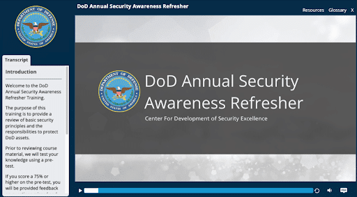 What is the DoD Annual Security Awareness Refresher?