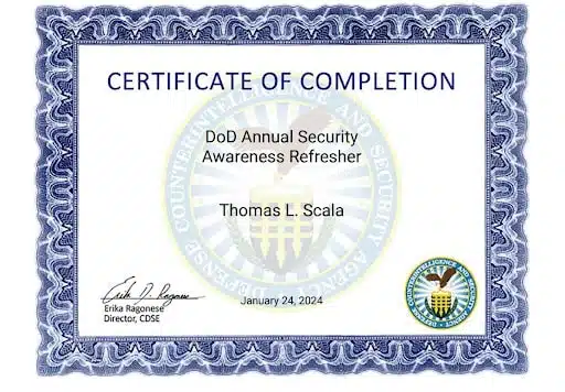 Where can I find the DoD Annual Security Awareness Refresher